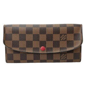 Louis Vuitton Damier Portefeuille Wallet Emilie Bifold Long Brown